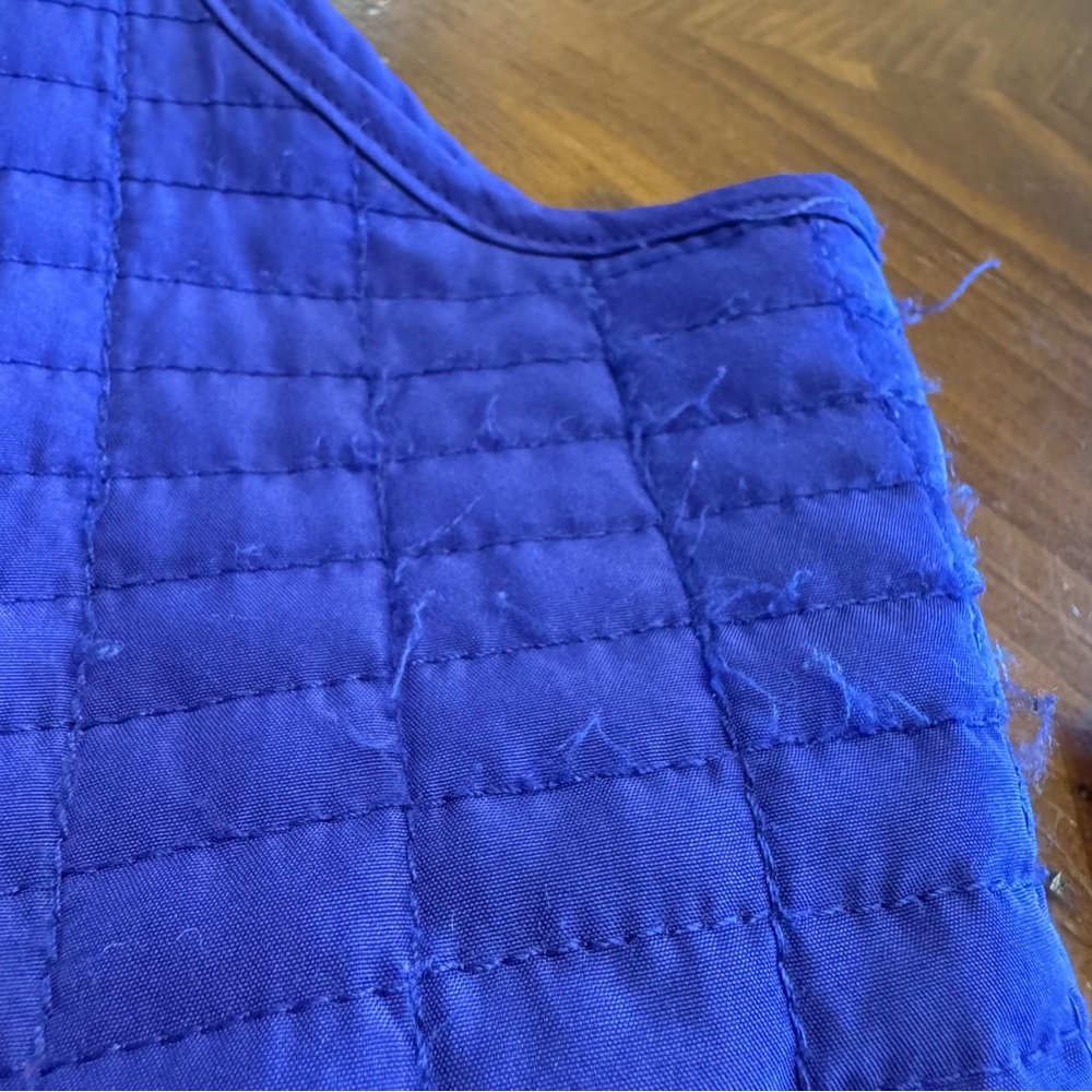 Chicos Quilted Vest Size 3 XL 16 Purple Full Zip w/ Pockets Lightweight LIKE NEW - Picture 13 of 16